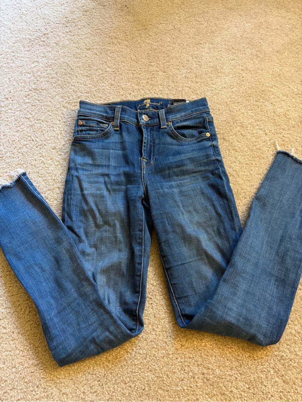 Women’s Mid-Rise Blue Denim Skinny Jeans